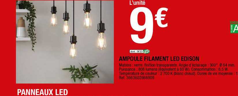 ampoule filament led edison