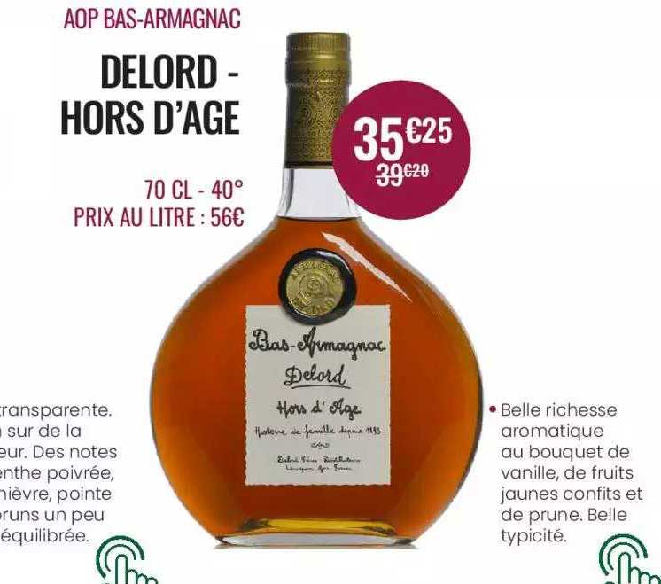 aop bas-armagnac delord - hors d'âge