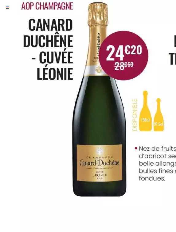 aop champagne canard duchêne - cuvée léonie