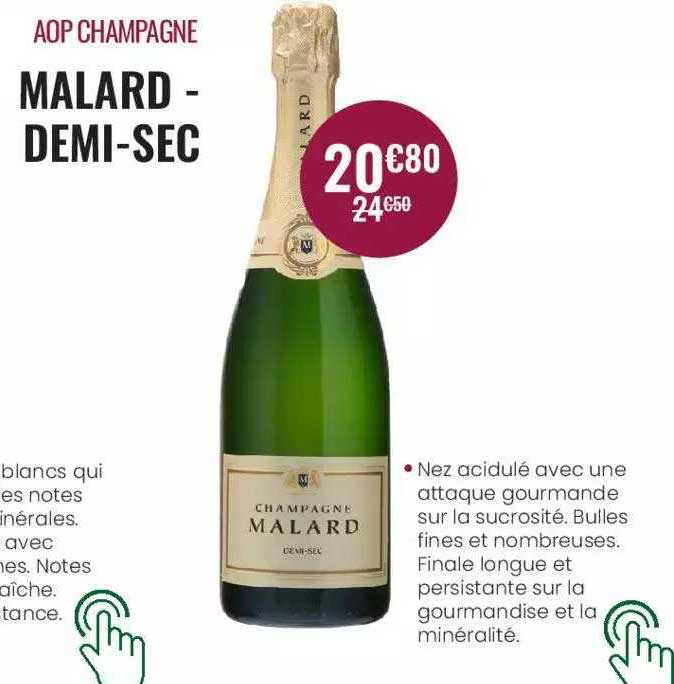 aop champagne malard - demi-sec