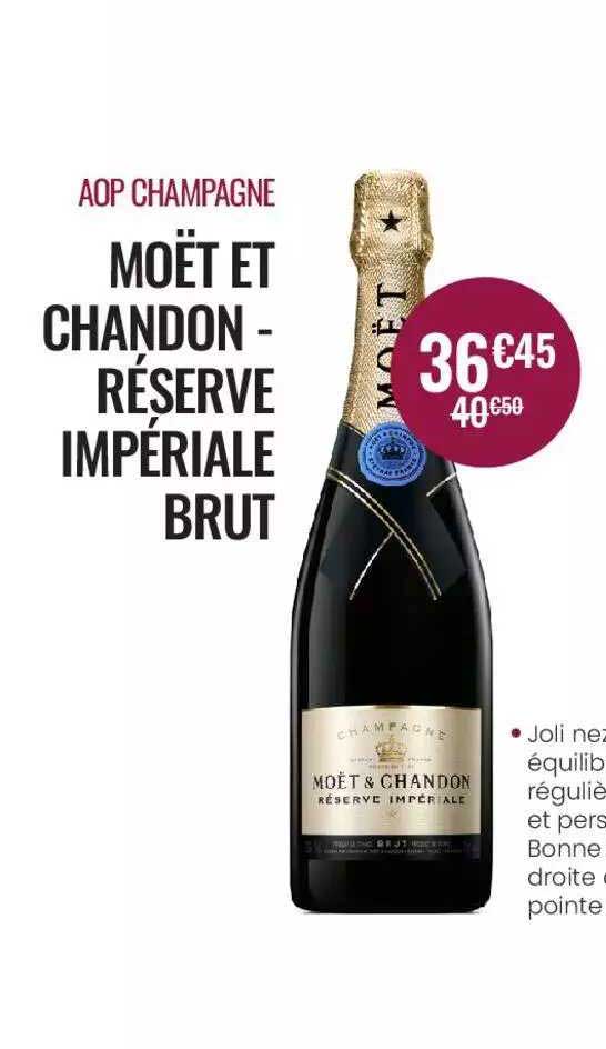 aop champagne moët et chandon réserve impériale brut