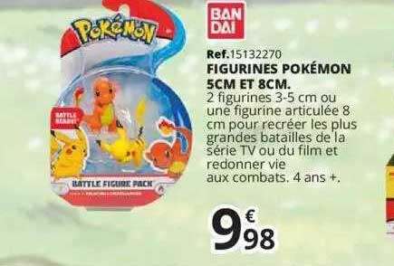 bandai figurines pokemon 5cm et 8 cm