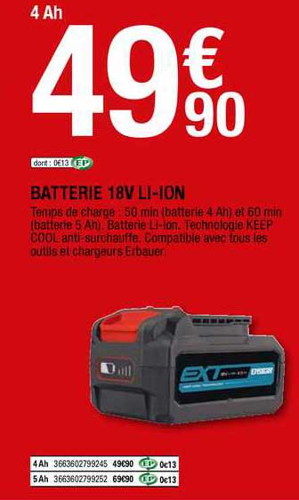 batterie 18v li-ion