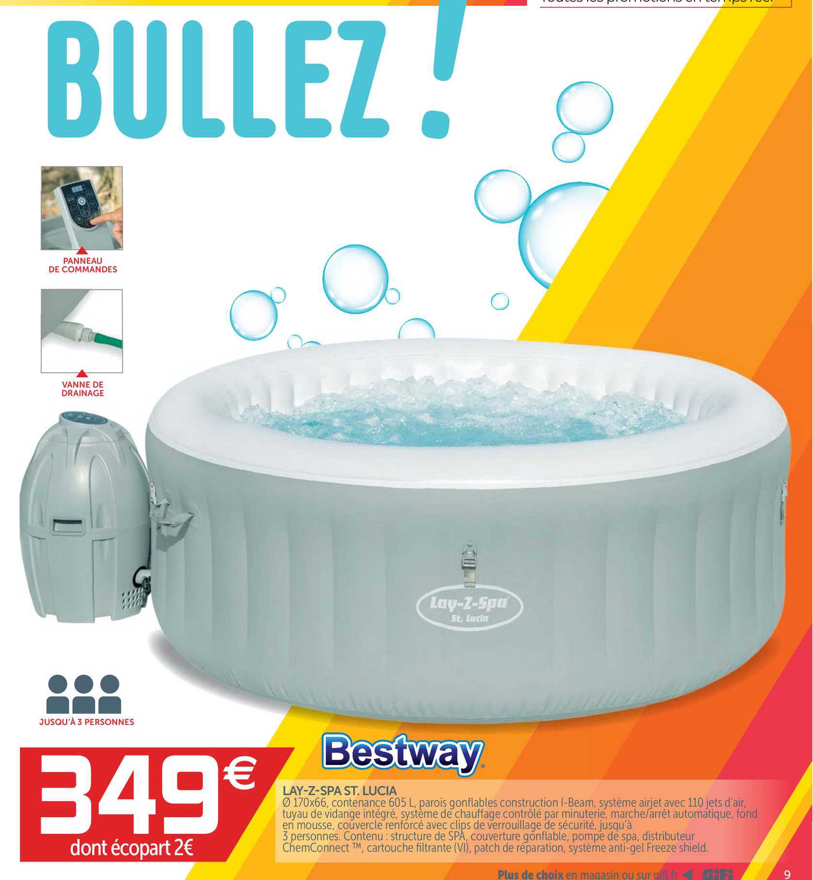bestway lay-z-spa st. lucia