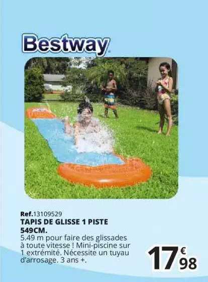 bestway tapis de glisse 1 piste 549cm