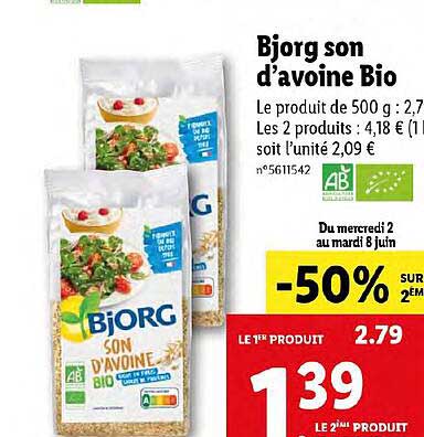 bjorg son d'avoine bio