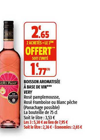 Boisson Aromatisée à Base De Vin Very
