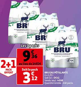 bru eau pétillante
