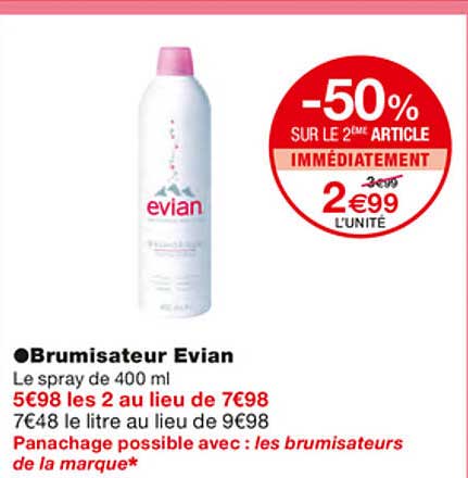 Brumisateur Evian