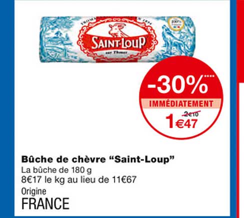 bûche de chèvre "saint-loup"