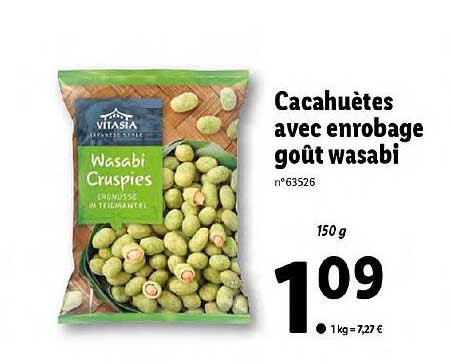 cacahuetes avec enrobage hout wasabi