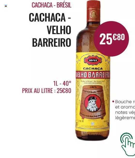 cachaca - brésil cachaca - velho barreiro