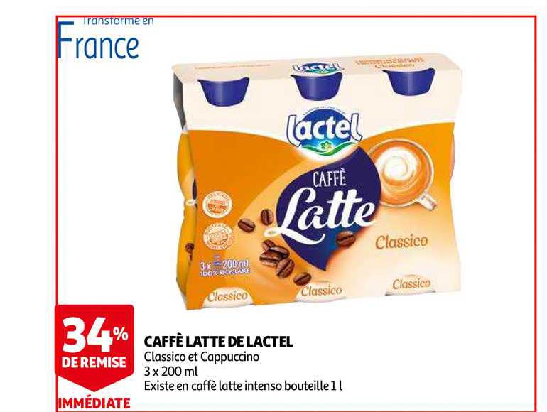 caffè latte de lactel