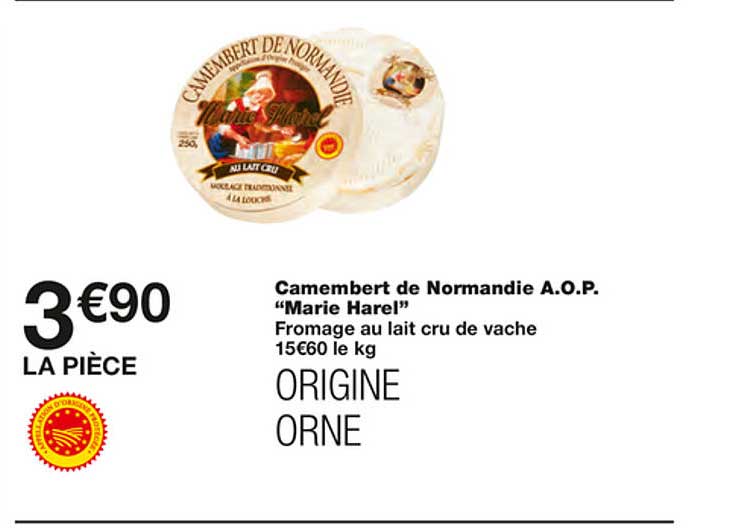 camembert de normandie a.o.p. "marie harel"