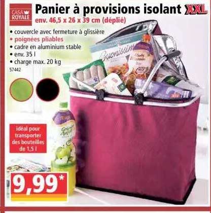 Casa Royale Panier A Provisions Isolant Xxl
