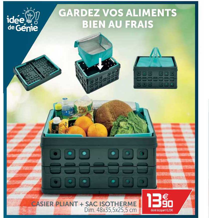 Casier Pliant + Sac Isotherme
