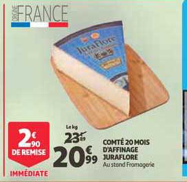 comté 20 mois d'affinage juraflore