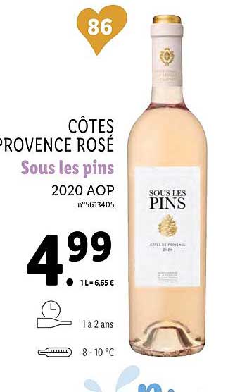 cotes provence rose sous les pins