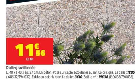 dalle gravillonnée