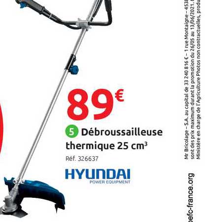 débroussailleuse thermique 25 cm3 hyundai