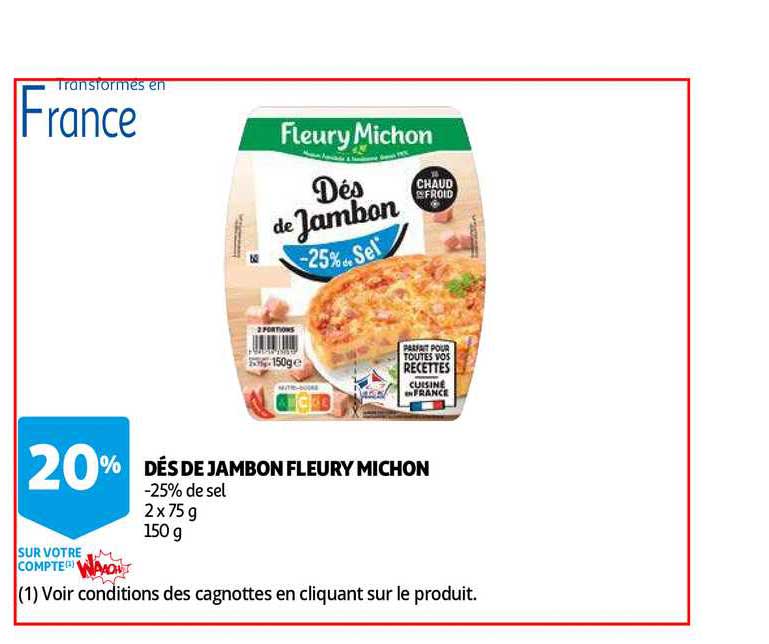 dés de jambon fleury michon