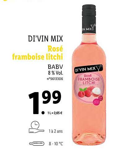 di'vin mix rose framboise litchi