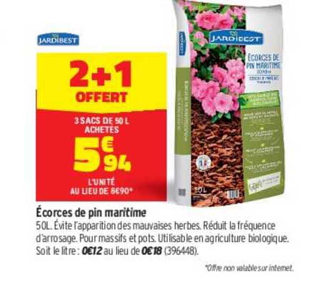 écorces de pin maritime jardibest