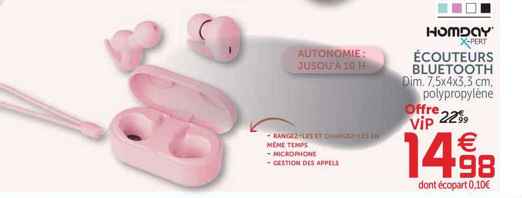 écouteurs Bluetooth Homday