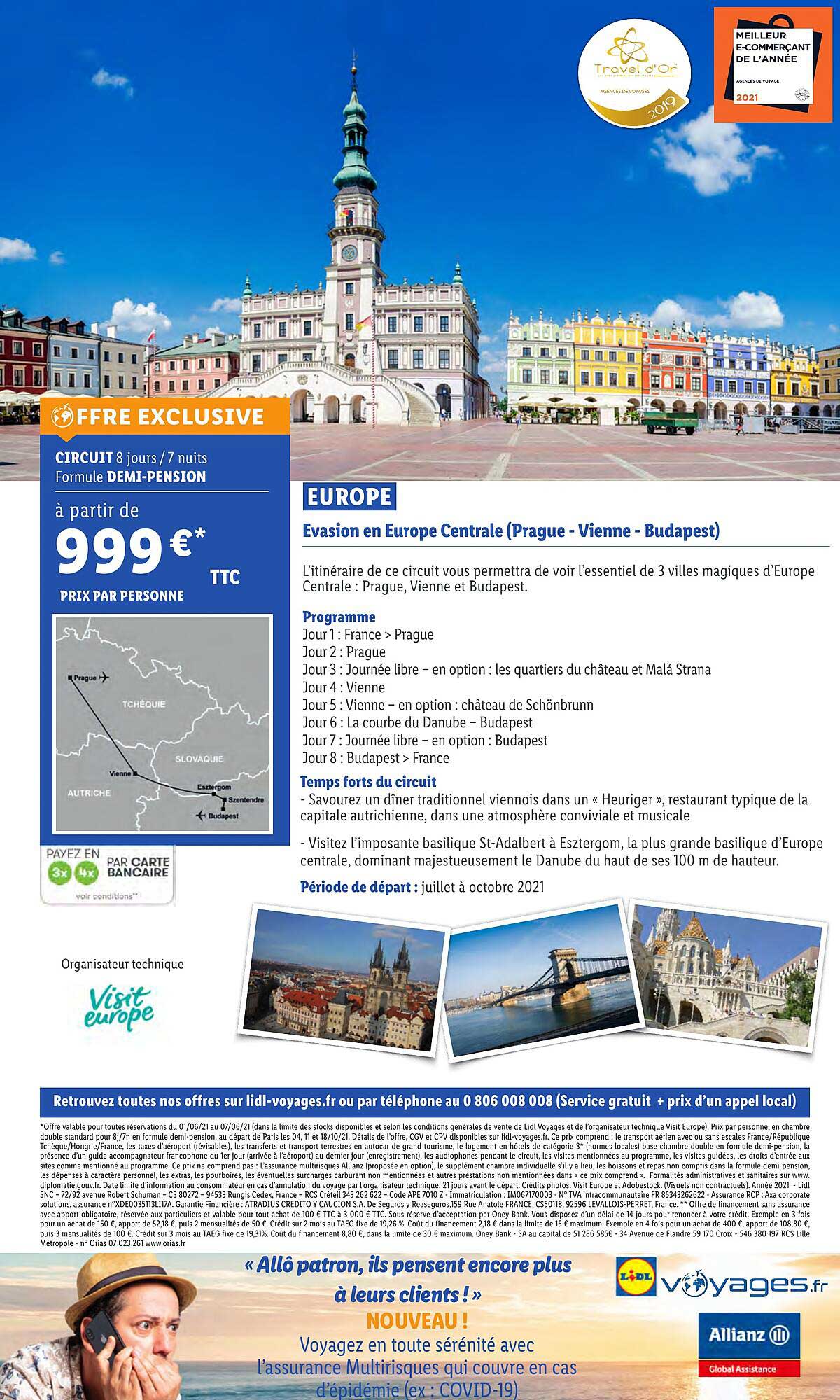 evasion en europe centrale (prague-vienne-budapest)