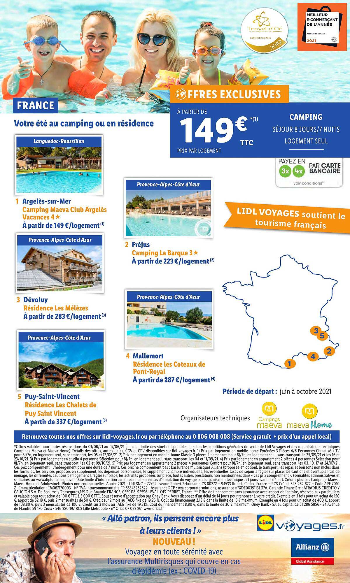 France Votre Ete Au Camping Ou En Residence