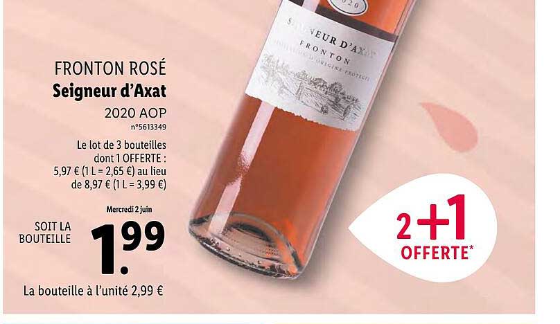 fronton rose seigneur d'axat 2020 aop