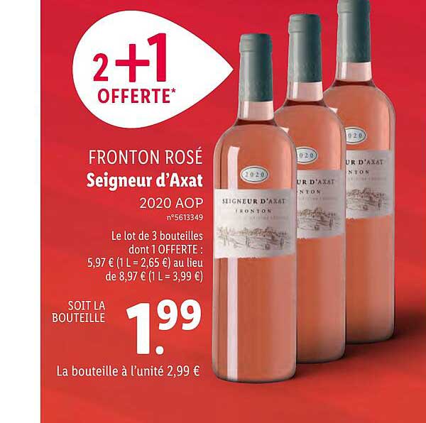 fronton rose seigneur d'axat 2020 aop