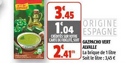 Gazpacho Vert Alvalle