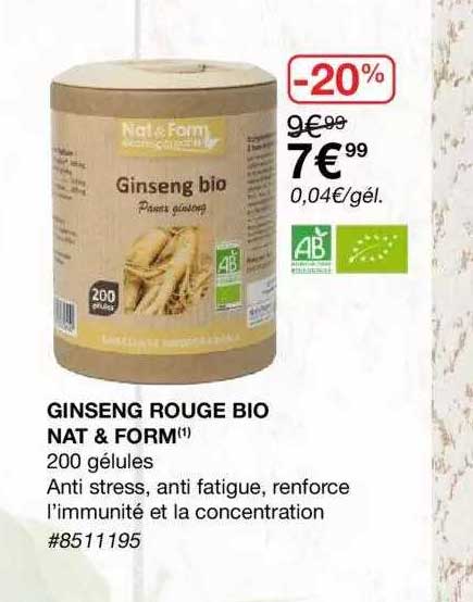ginseng rouge bio nat & form