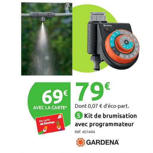 kit de brumisation avec programmateur gardena
