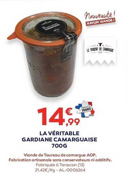 la véritable gardiene camarguaise 700 g