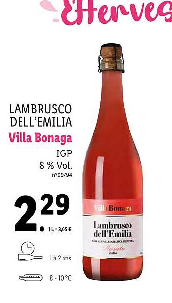Lambrusco Dell'emilia Villa Bonaga