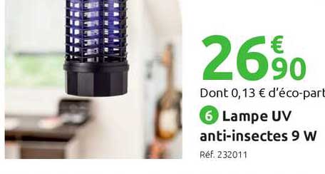 lampe uv anti-insectes 9 w