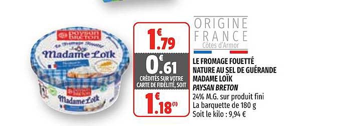 le fromage fouetté nature au sel de guérande madame loïk paysan breton