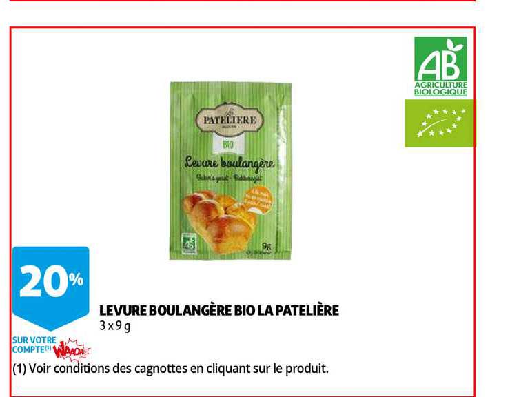 levure boulangère bio la patelière