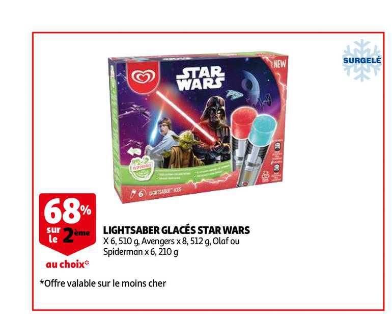 lightsaber glacés star wars