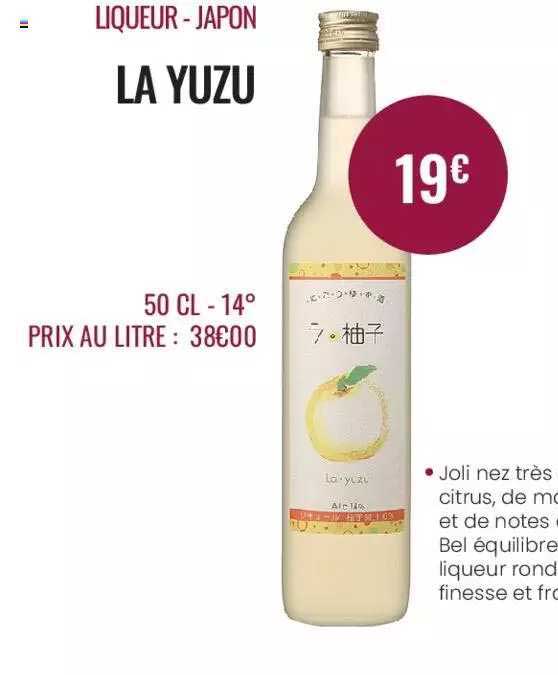 liqueur - tapon la yuzu