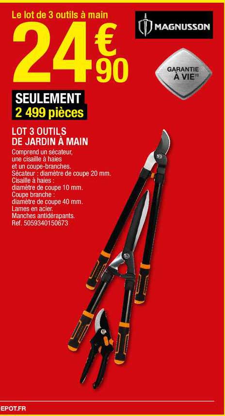 Lot 3 Outils De Jardin à Main