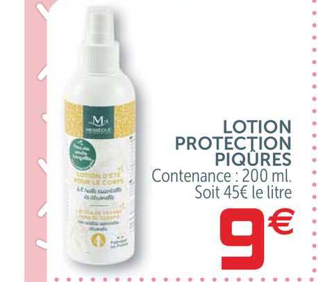 lotion protection piqûres