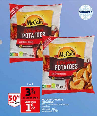 mc cain l'original potatoes