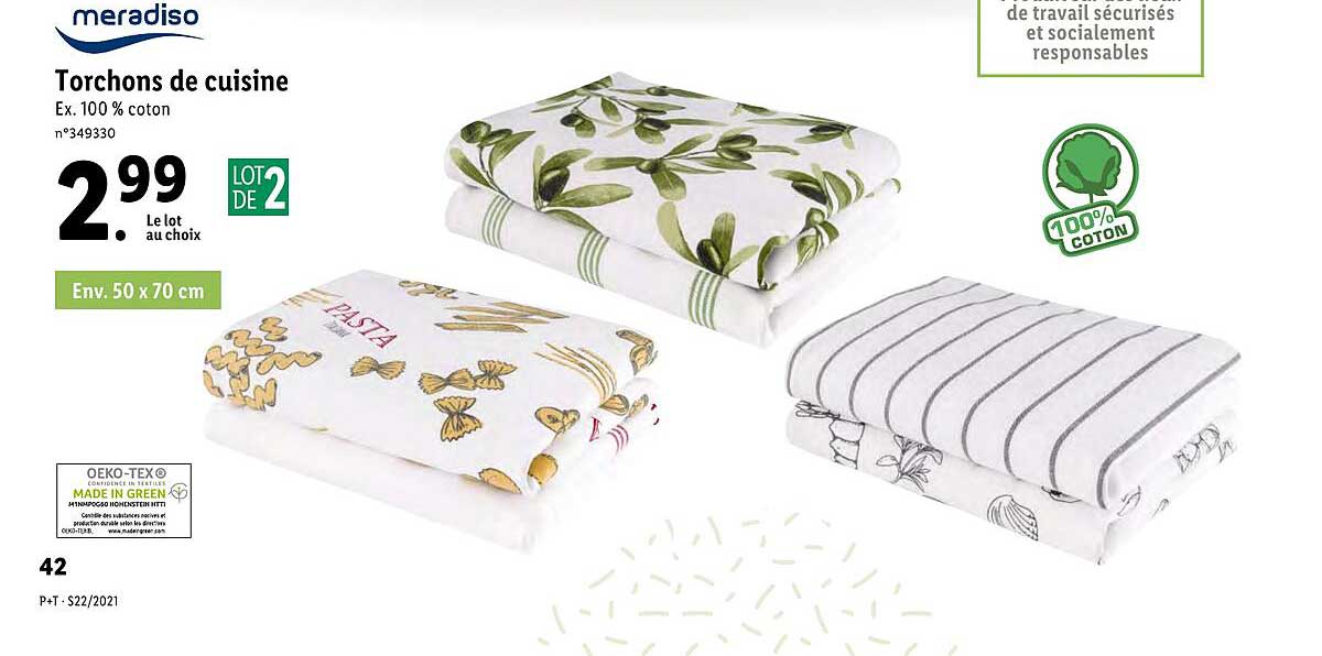 meradiso torchons de cuisine