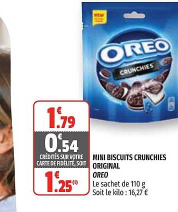Mini Biscuits Crunchies Original Oreo