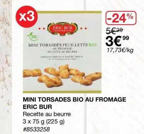 mini torsades bio au fromage eric bur