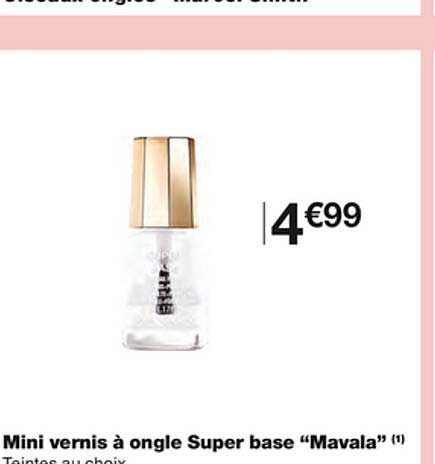 mini vernis à ongle super base "mavala"