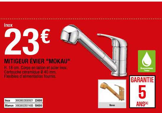 mitigeur évier "mokau"